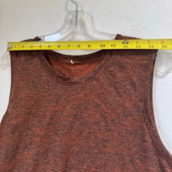 Lululemon Train to Be Tank Crop Mesh Top Slits '21 Boxy Stretch Seamless Shirt L - Picture 14 of 16